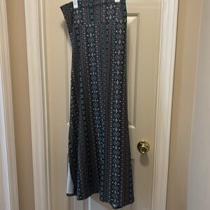 Patterned Maxi Skirt